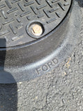 Ford Meter Box A53 Cover with DFW 15" Polymer Locking Lid with Bottom AMR Slot