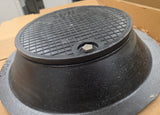18" Ford C32P Cast Iron Water Meter Box Cover with 12" Polymer Lid