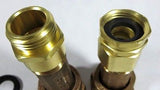 Water Meter, Garden Hose or RV Adapter Couplings, FGH x MGH