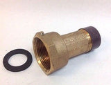 1" Water Meter Coupling, LEAD-FREE brass, 1" Fem Swivel Meter x 1" male NPT