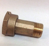 1" Water Meter Coupling, LEAD-FREE brass, 1" Fem Swivel Meter x 1" male NPT