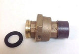 (LOT/12) 3/4" Water Meter Couplings, LEAD FREE brass, 3/4" Swivel x 3/4 male NPT