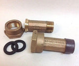 (LOT/12) 3/4" Water Meter Couplings, LEAD FREE brass, 3/4" Swivel x 3/4 male NPT