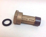 (LOT/12) 3/4" Water Meter Couplings, LEAD FREE brass, 3/4" Swivel x 3/4 male NPT