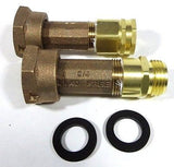 Water Meter, Garden Hose or RV Adapter Couplings, FGH x MGH