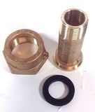 3/4 x 1/2 Water Meter REDUCER Coupling, No-lead Brass 3/4" Swivel Coupling nut x 1/2" NPT