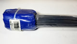 100 Wire Marking Flags, 2.5" x 3.5" BLUE polyethylene 3 mil flag, 21" long wire