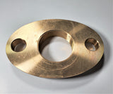 2" Lead-free Brass Oval 2-bolt Water Meter Flange For 2" Water Meter W/ Gasket