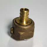 5/8" Water Meter Coupling, LEAD FREE Brass, Swivel Nut x 1/2 PEX  Tubing Barb