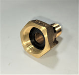 3/4 x 1/2 Water Meter REDUCER Coupling, No-lead Brass 3/4" Swivel Coupling nut x 1/2" NPT