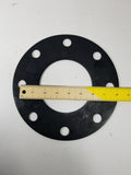 4" X 1/8" Black EPDM Rubber FULL FACE Water Meter Flange Gasket