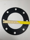 6" X 1/8" Black EPDM Rubber FULL FACE Water Meter Flange Gasket