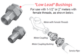 Meter Coupling Bushing for FEMALE Threaded 1.5" and 2" Water Meters