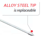 Soil Probe Rod - Heavy Duty Insulated Type Handle, Replaceable Tip