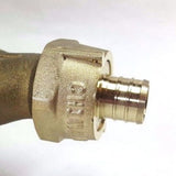 3/4" Water Meter Coupling, LEAD FREE Brass, Swivel Nut x 3/4" PEX  Tubing Barb